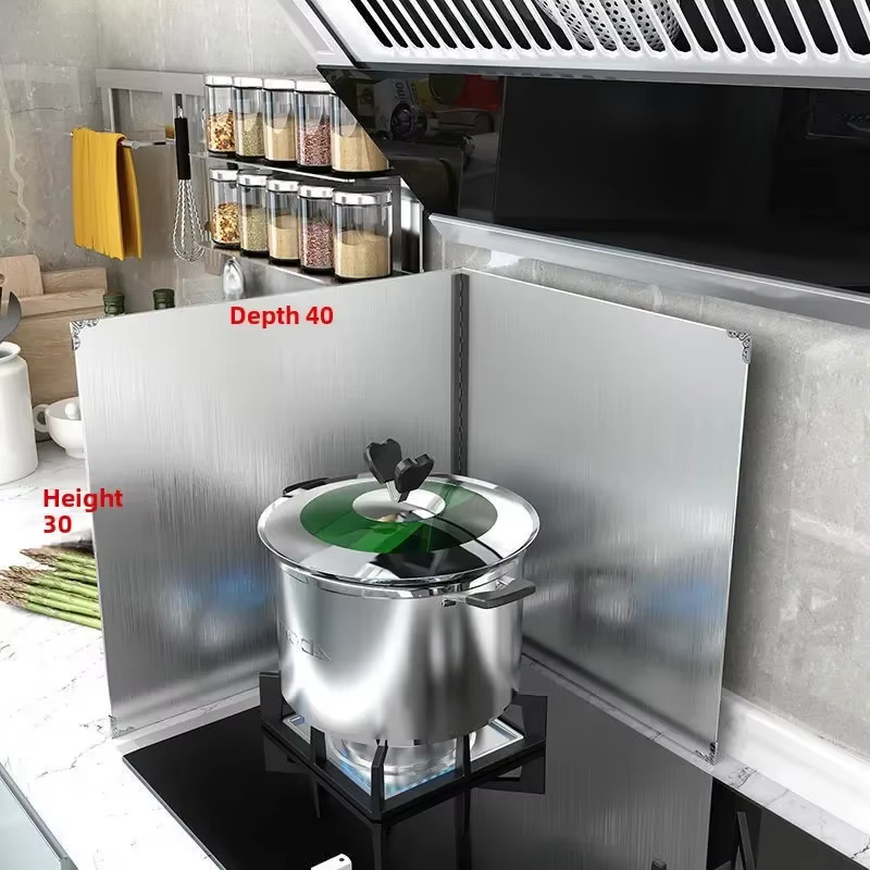 Déflecteur d'huile en acier inoxydable pour cuisine