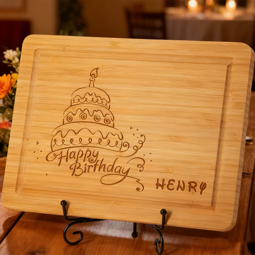 Planche à découper personnalisée pour barbecue d'anniversaire