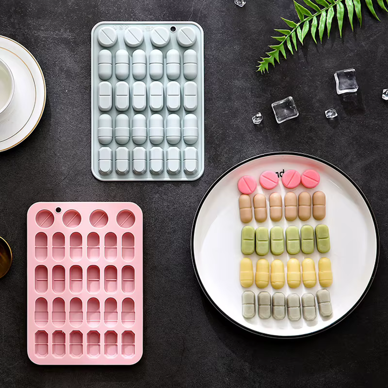 Moules en Silicone en forme de pilule