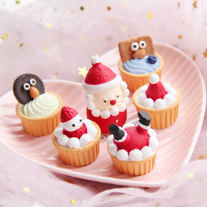 Gâteau de père noël crème glacée