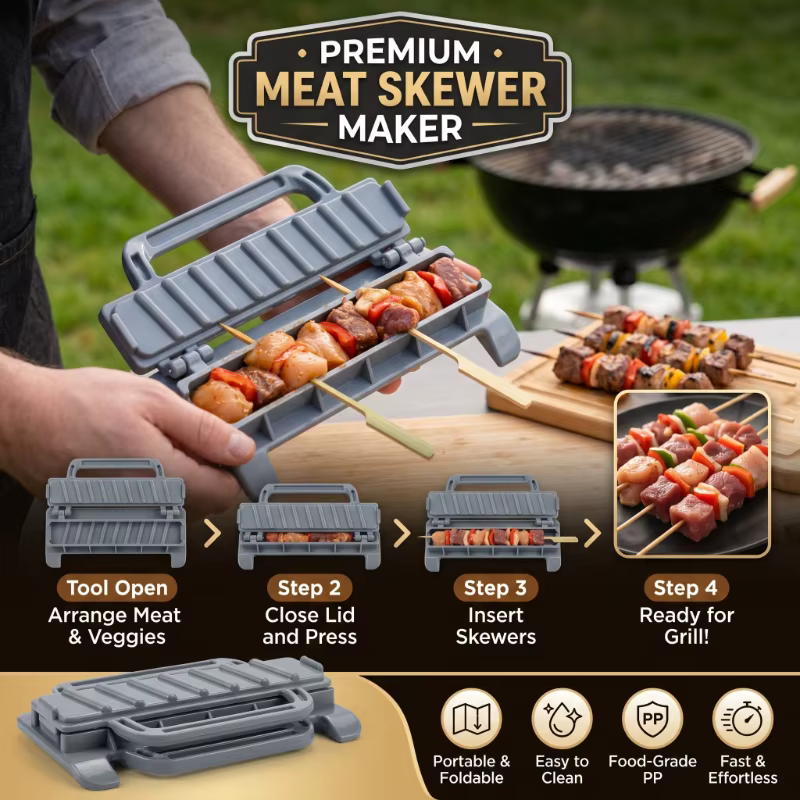 Outil de brochette rapide pour kebabs maison