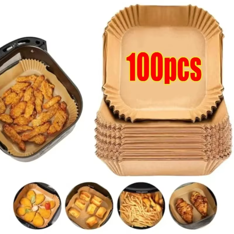 Doublures jetables pour friteuse à Air 50/100 pièces