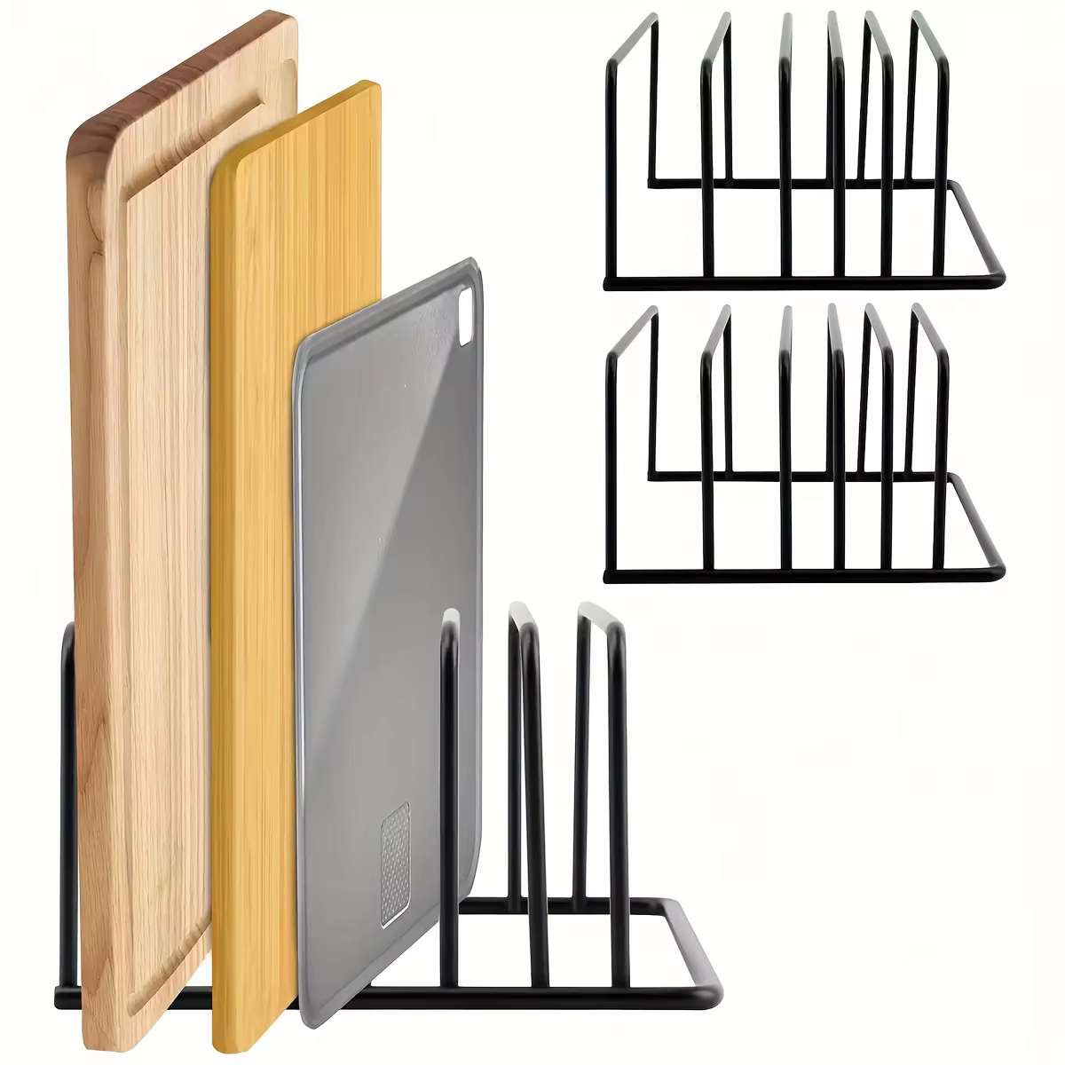Étagère de cuisine pour planches à découper et moules à pâtisserie