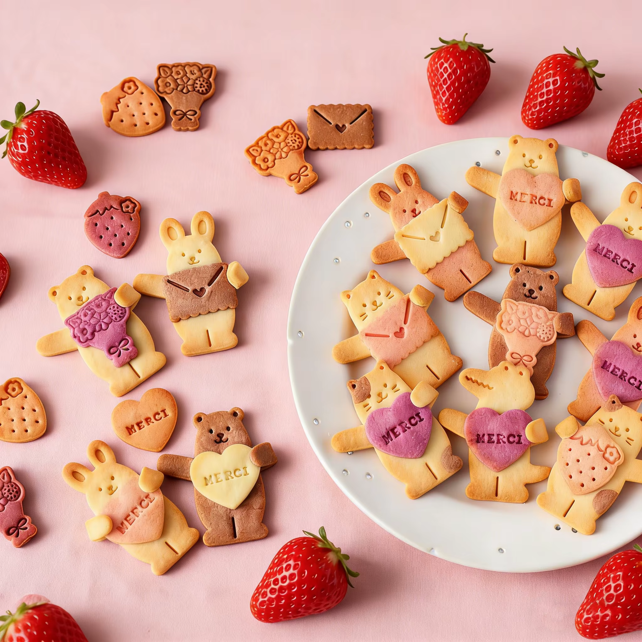 Mini fleur lettre d'amour pour la saint-valentin