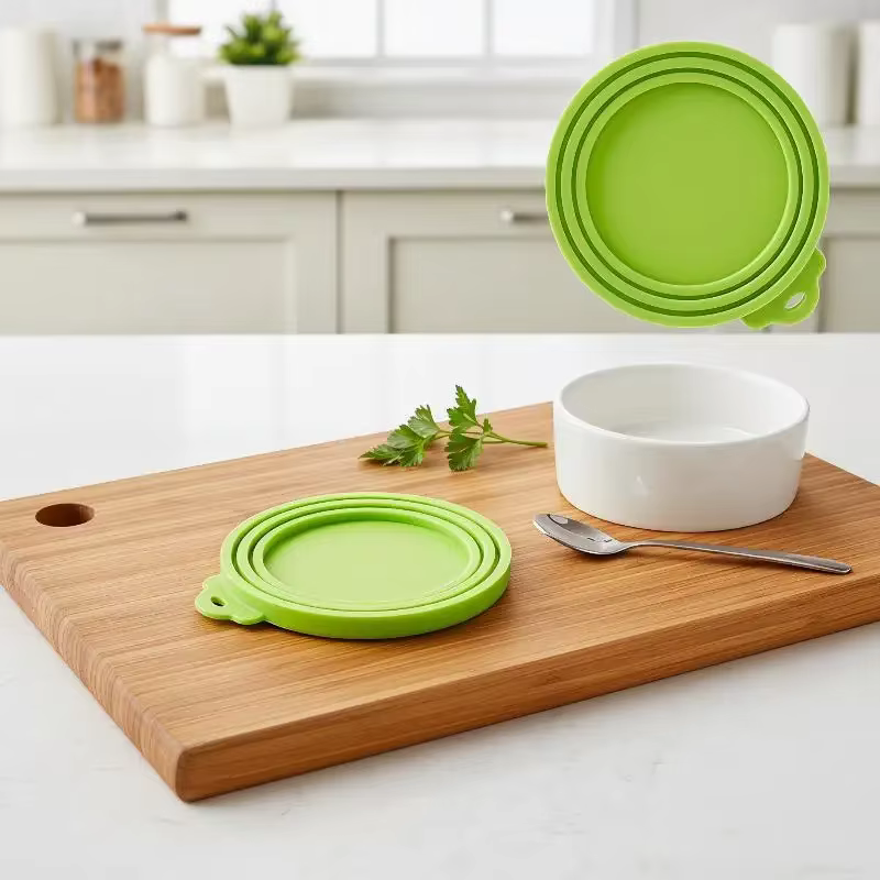 1 couvercle en silicone 3-en-1 réutilisable pour boîtes de conserve
