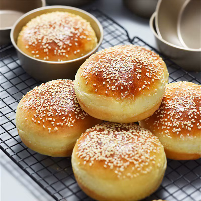 Moule à gâteau rond en mousseline de soie en alliage d'aluminium