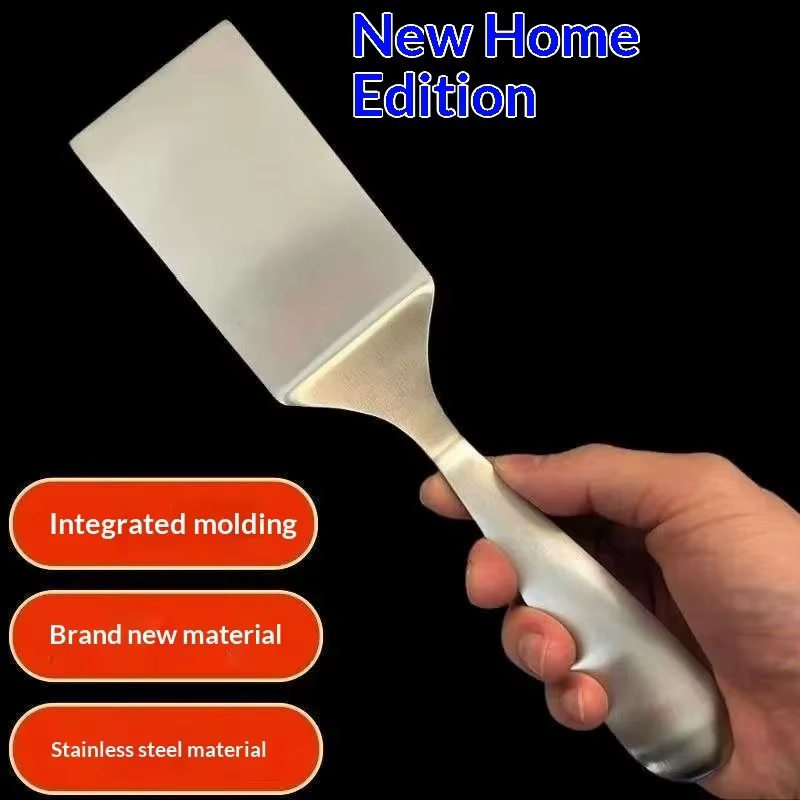 Spatule de cuisine en acier inoxydable pour restaurant et usage domestique
