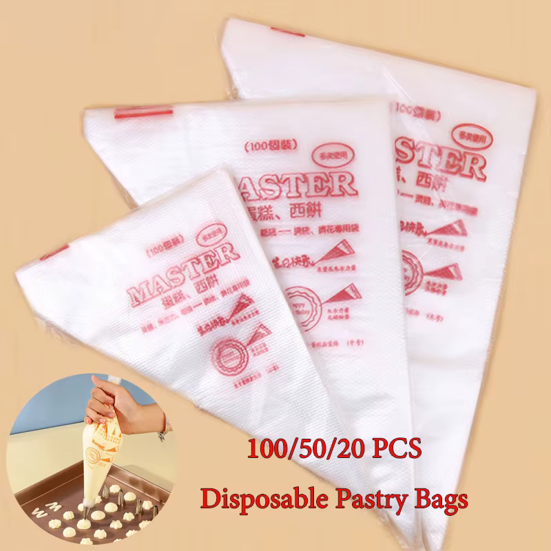 50 100 pièces sacs à pâtisserie jetables équipement de confiserie accessoires