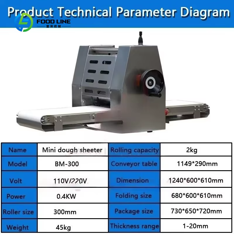 Laminateur à croissants à rouleaux personnalisé de petite taille