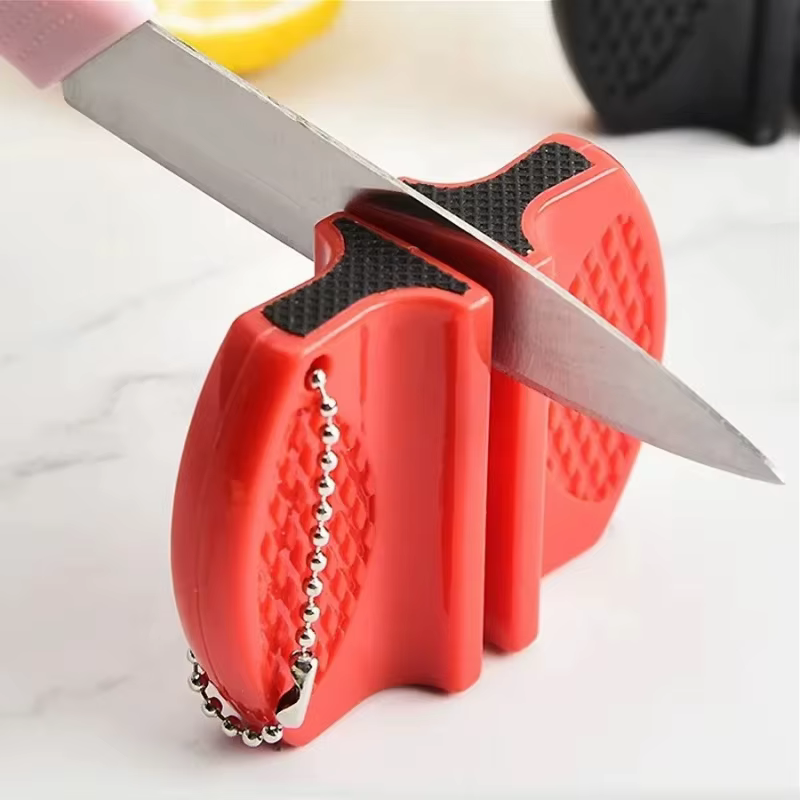Mini aiguiseur de couteaux double face