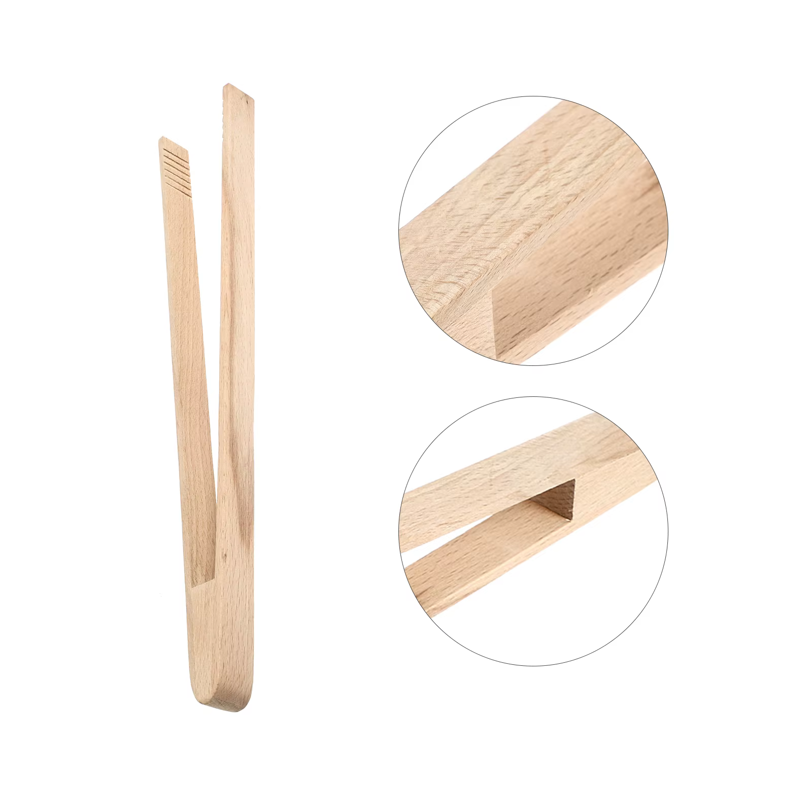 Pinces de cuisine, ustensile de cuisine en bois pour la cuisson