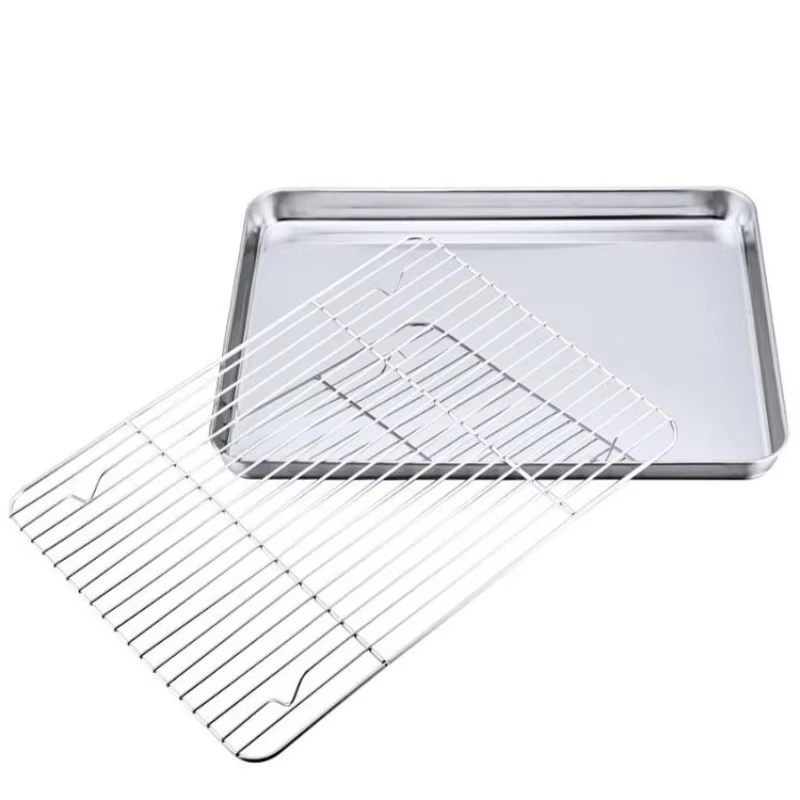 Plateau de cuisson avec support de refroidissement amovible