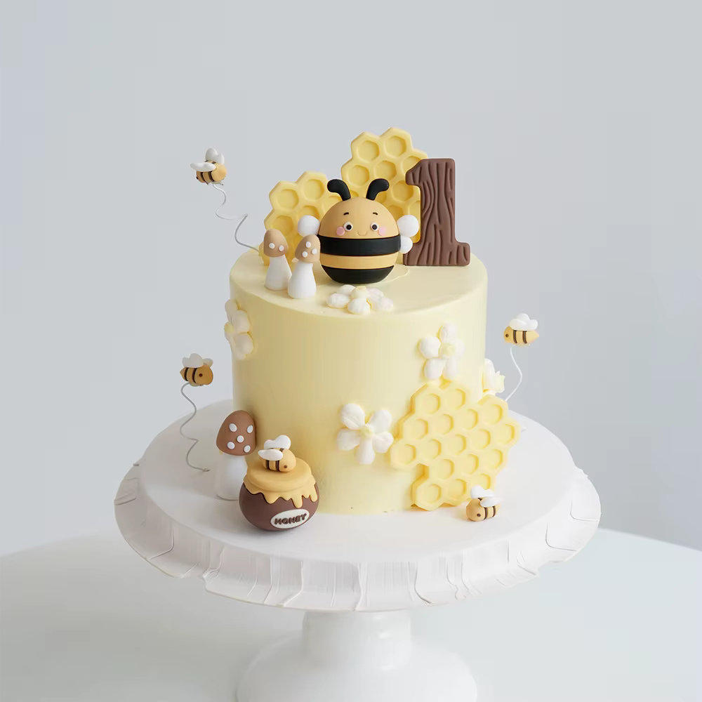 Ensemble de décorations de gâteau Nid d'abeille et Abeille