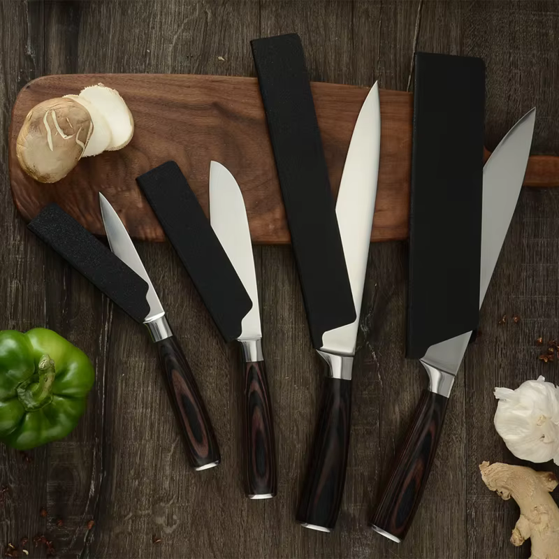 Nouvelle Housse de Couteau de Cuisine Noire Portable Universelle