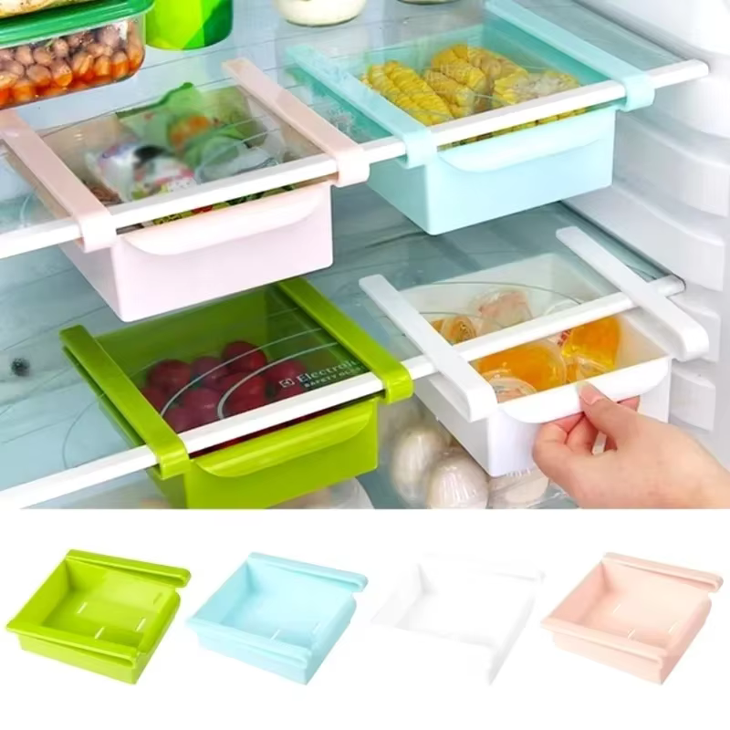 Glissière cuisine réfrigérateur congélateur gain de place organisateur support de rangement étagère
