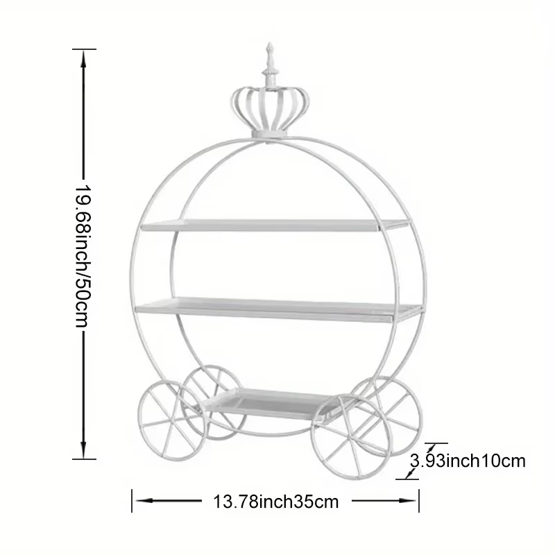 Support à gâteaux au Design de couronne exquis