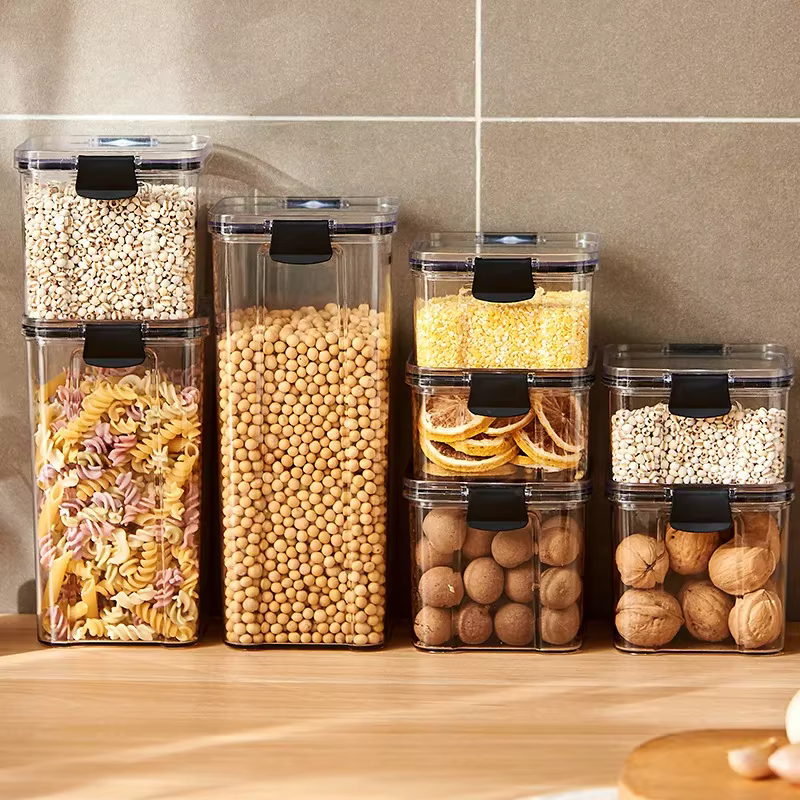Pots scellés, organisateur de stockage de céréales de cuisine