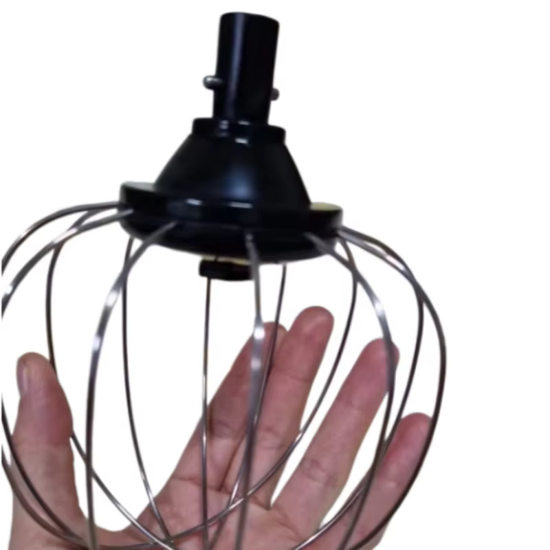 Batteur à œufs en acier inoxydable (avec connecteur en plastique) pour robot pâtissier Klarstein / Andrew James / Canwood – Pièce de rechange