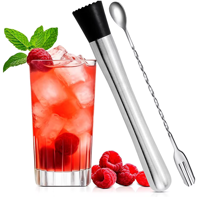 2 pièces Muddler pour Cocktails en acier inoxydable