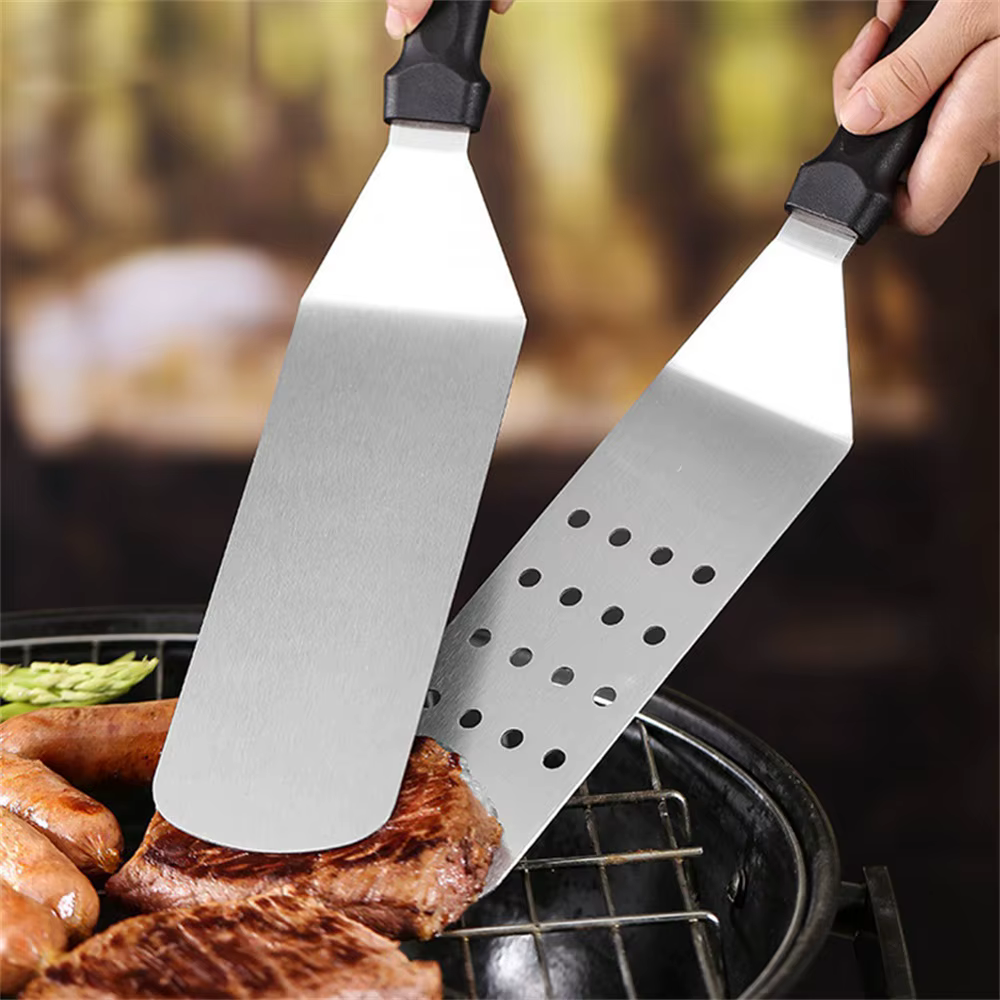 1 spatule de cuisine en acier inoxydable