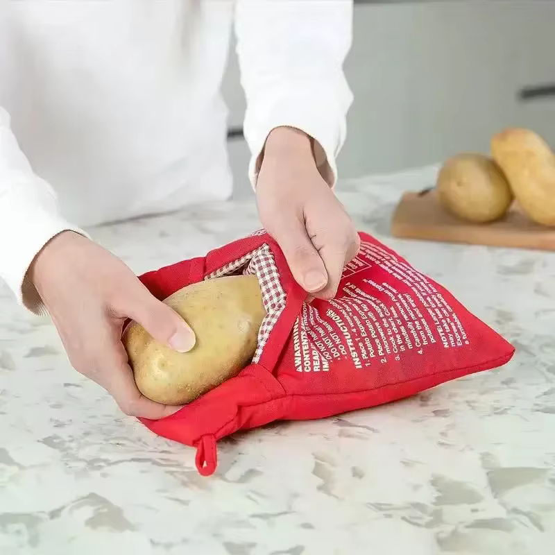 Sac à pommes de terre réutilisable pour micro-ondes