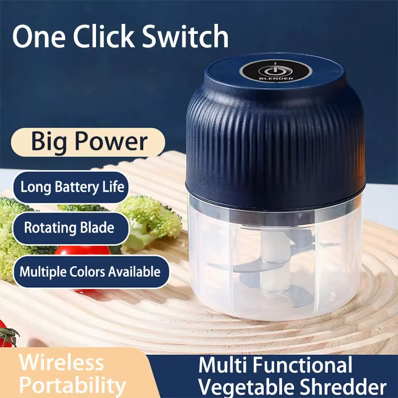 Mini hachoir électrique sans fil USB rechargeable de 250 ml pour légumes