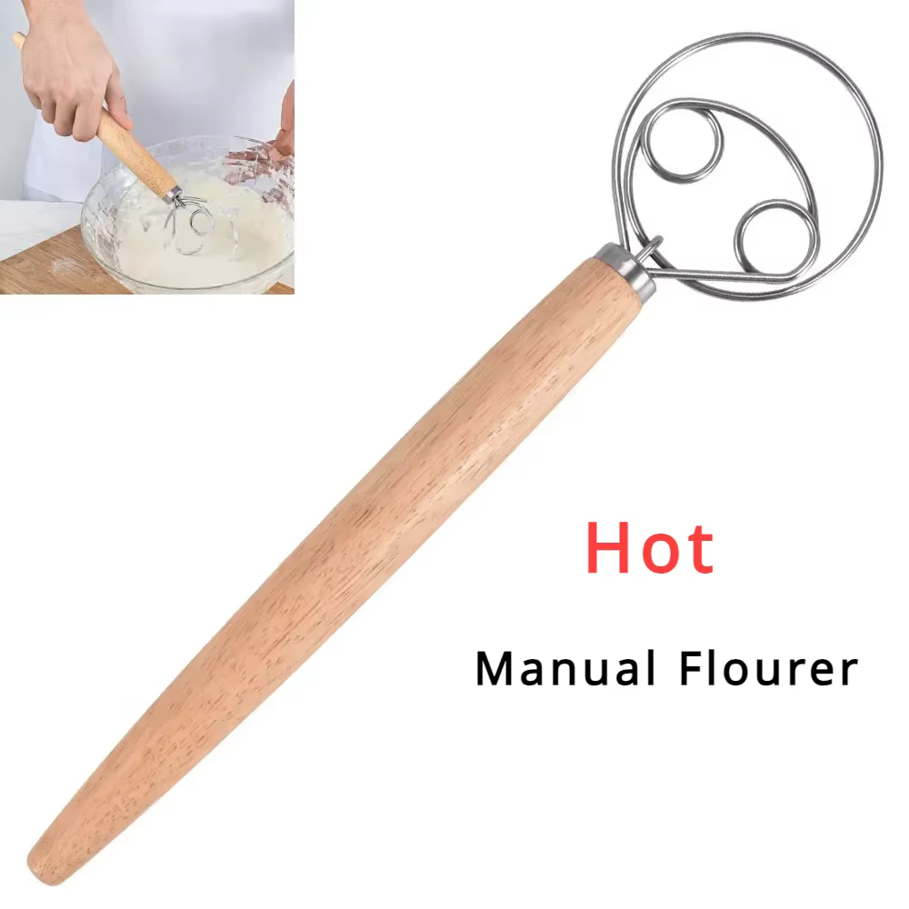 Outils à gâteaux fouet à pâte danoise en acier inoxydable