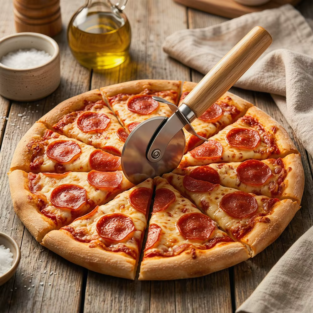 Couteau à pizza en acier inoxydable