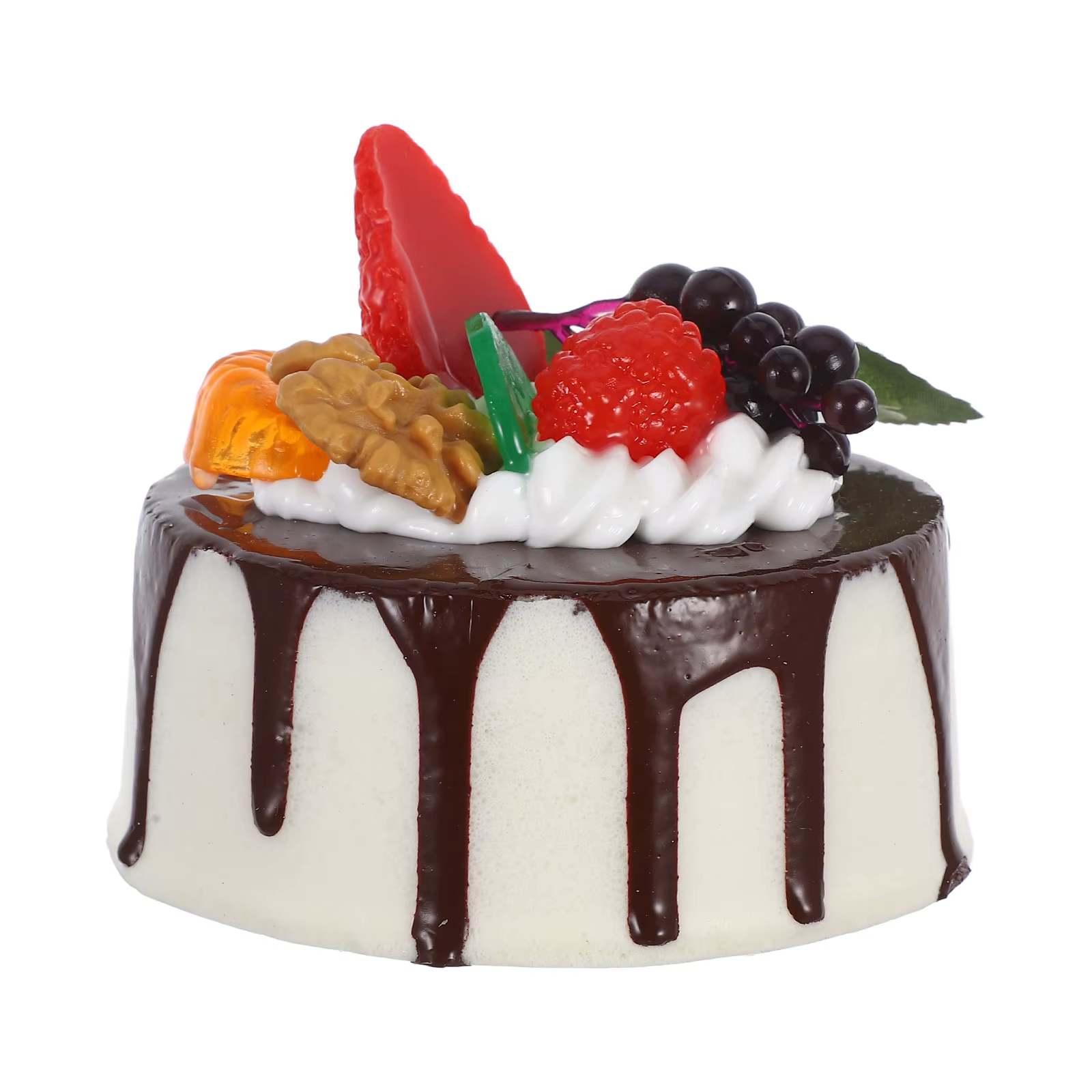 Gâteau d'anniversaire de simulation réaliste exquis pour la décoration de boulangerie