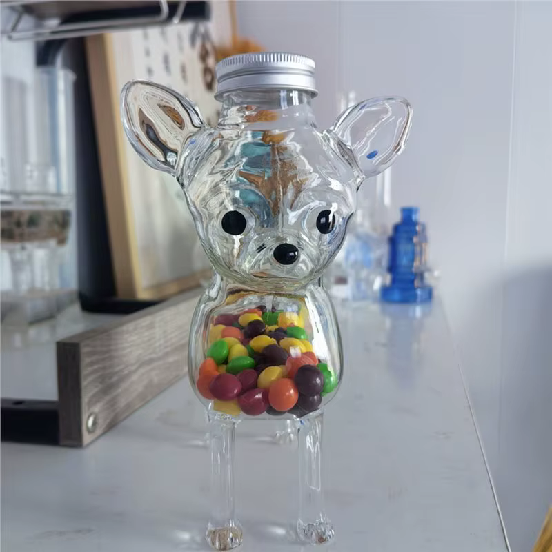 Pot en verre hermétique pour friandises pour chien Chihuahua