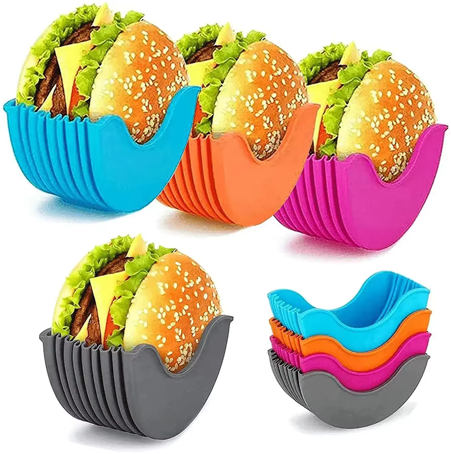 Support à hamburgers réutilisable