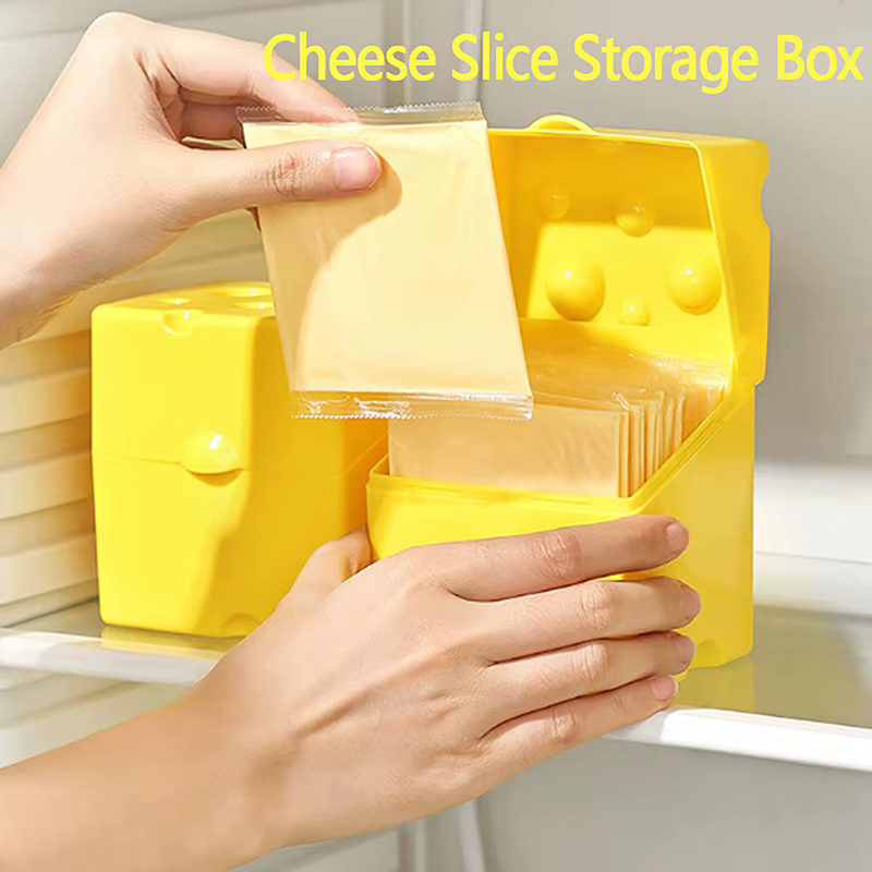 Récipient de stockage de fromage en forme de tranche de fromage