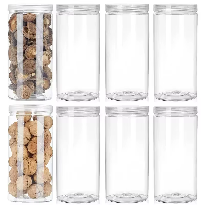 Bocaux de Rangement Transparents en Plastique Scellés