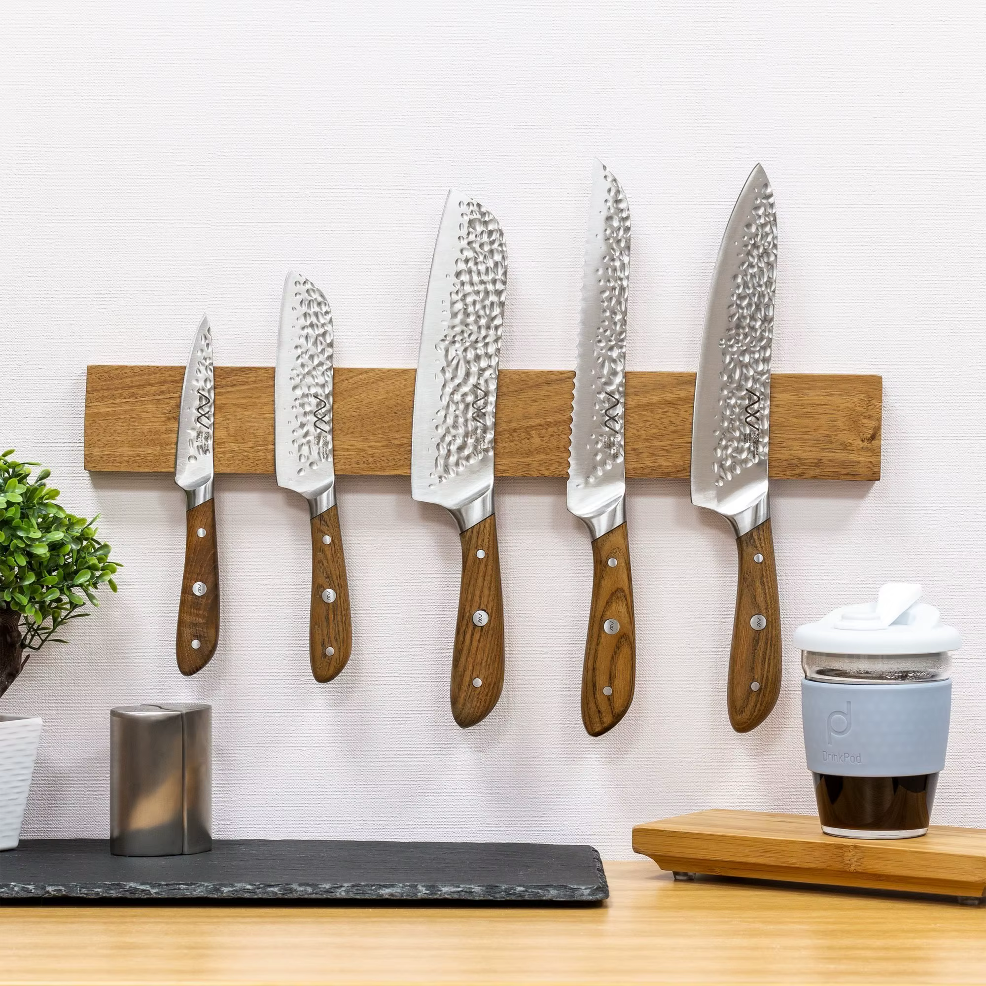 Porte-couteau magnétique pour mur avec aimant extra fort - 16 pouces - Bande