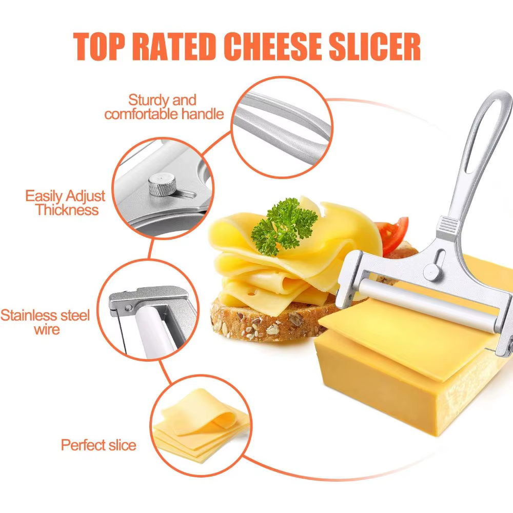 Trancheuse à fromage en fil d'acier inoxydable