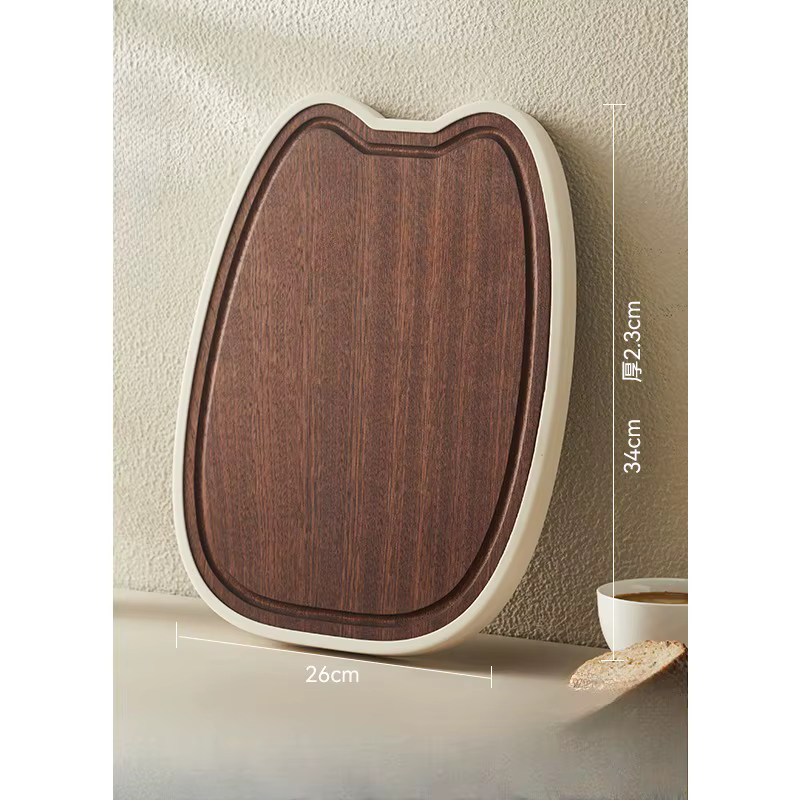 Household solid wood cutting board for kitchen