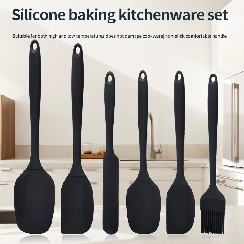 Ensemble d'ustensiles de cuisine en silicone 6 pièces