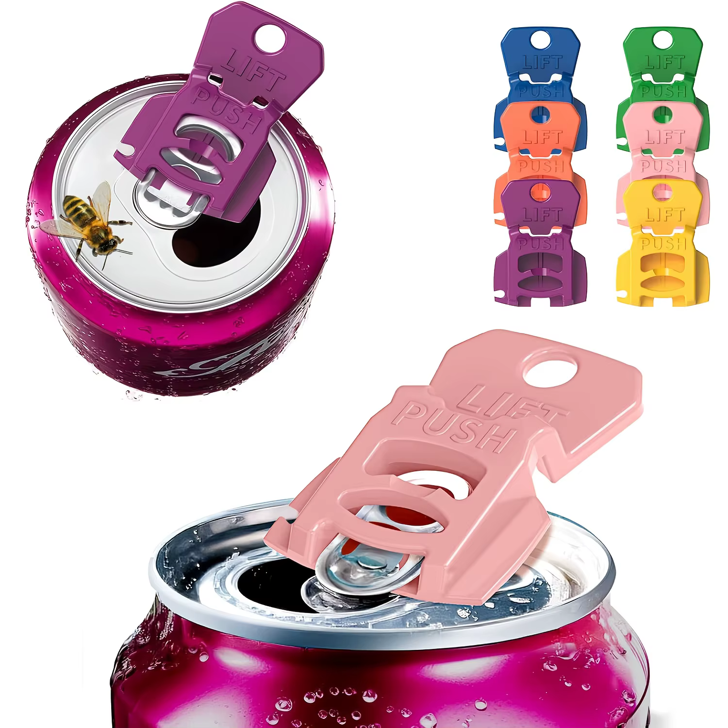 Ouvre-boîte de boisson de couleur avec couvercle de protection