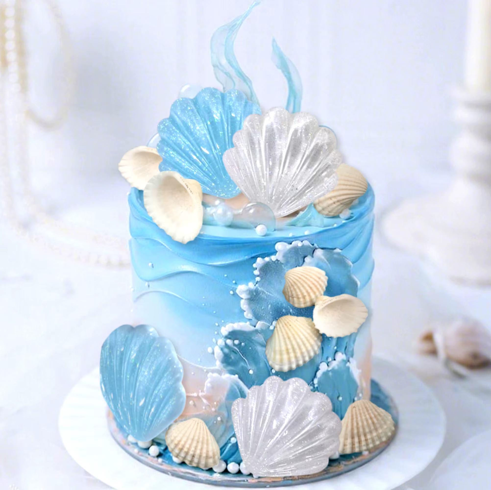 Décorations de gâteau côtier coquillages de mer décor