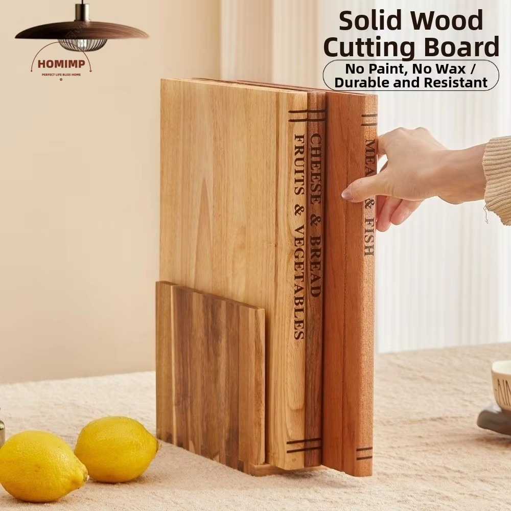 Planche à découper en bois multifonctionnelle 1/3 pièce