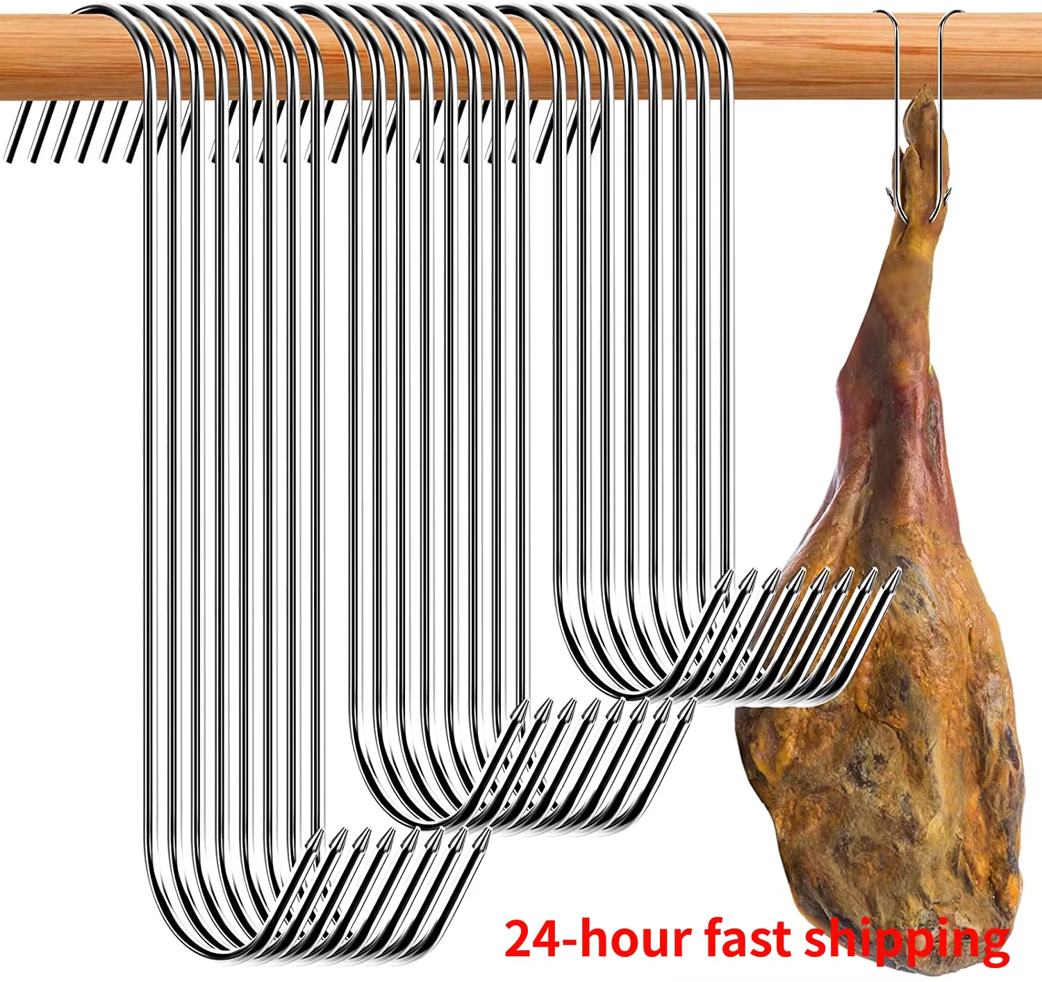 Crochet à viande de boucher en acier inoxydable