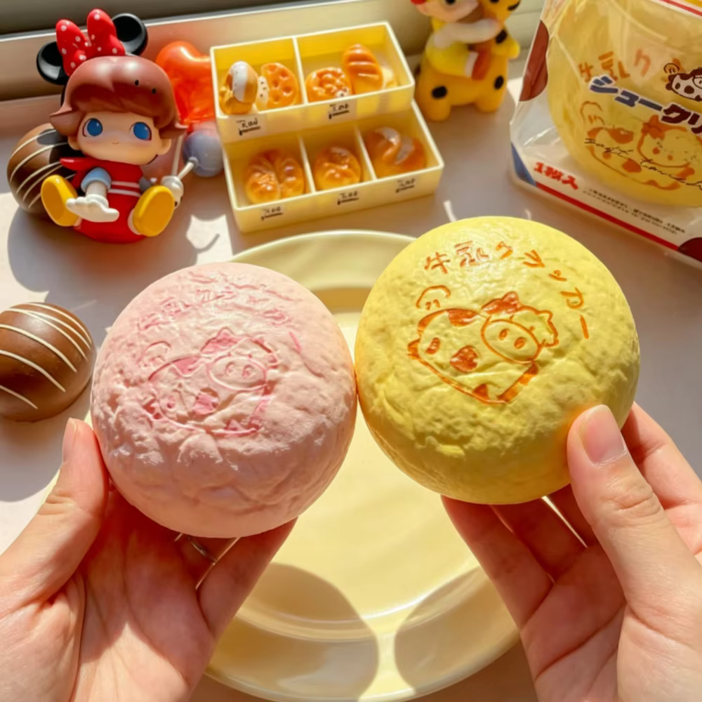 Ornement en PU souple imitation pâtisserie crème