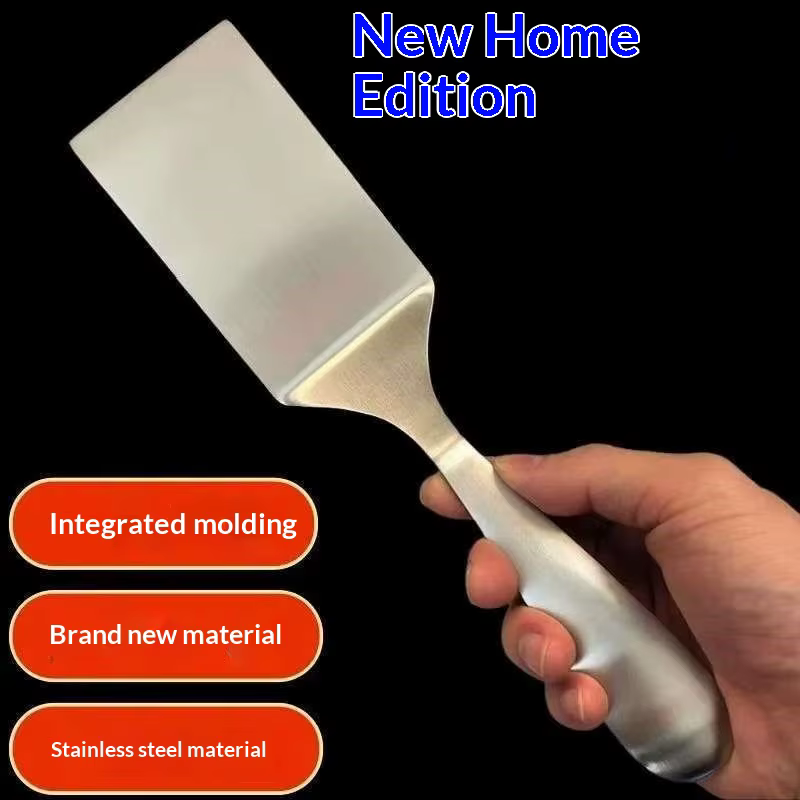 Spatule de cuisine en acier inoxydable pour restaurant et usage domestique