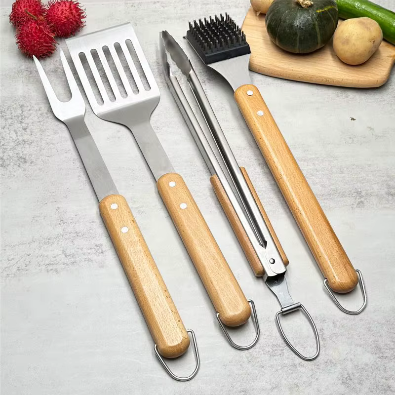 Ensemble d'outils de Barbecue en acier inoxydable