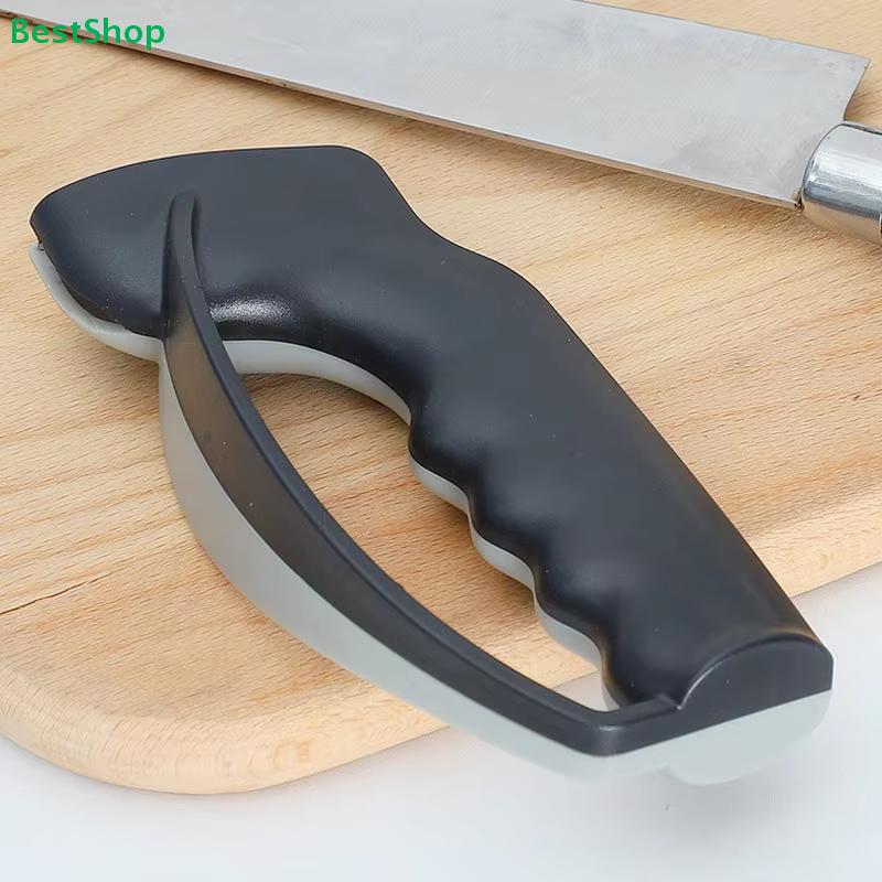 ♥ Aiguiseur de couteaux ergonomique | Outil d'affûtage de lame portatif 2 en 1