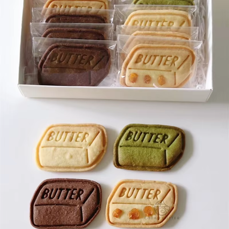 Moule à biscuits en forme de brique carrée pour beurre