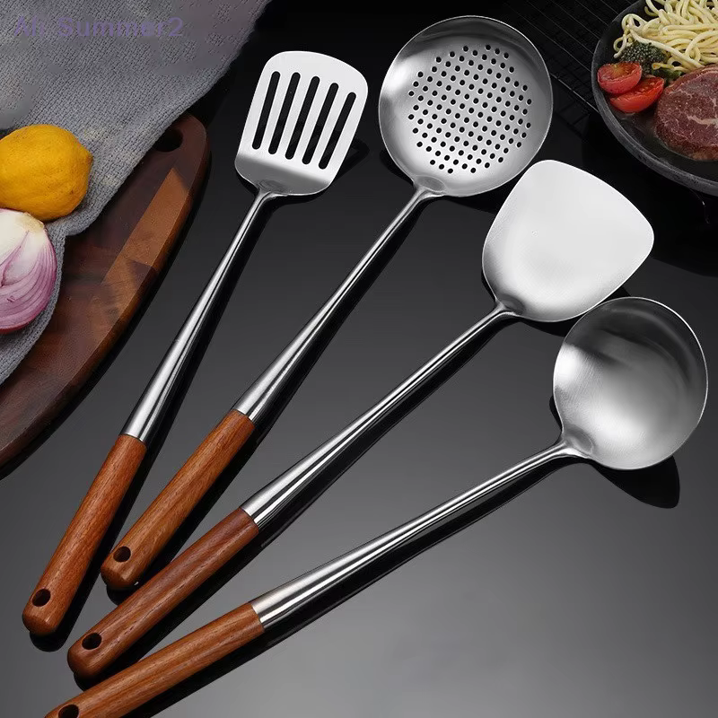 Ustensiles de cuisine Wok spatule fer et louche outil