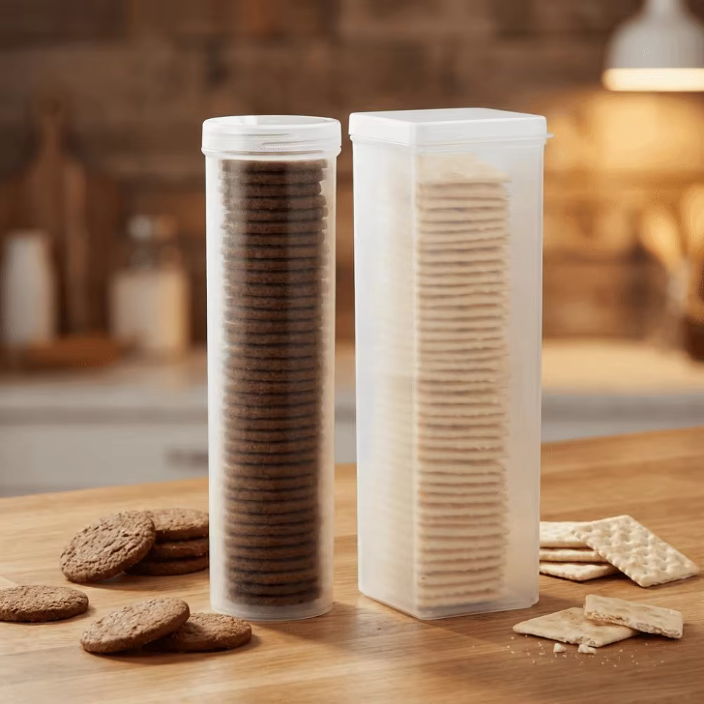 Boîte de rangement en plastique pour biscuits