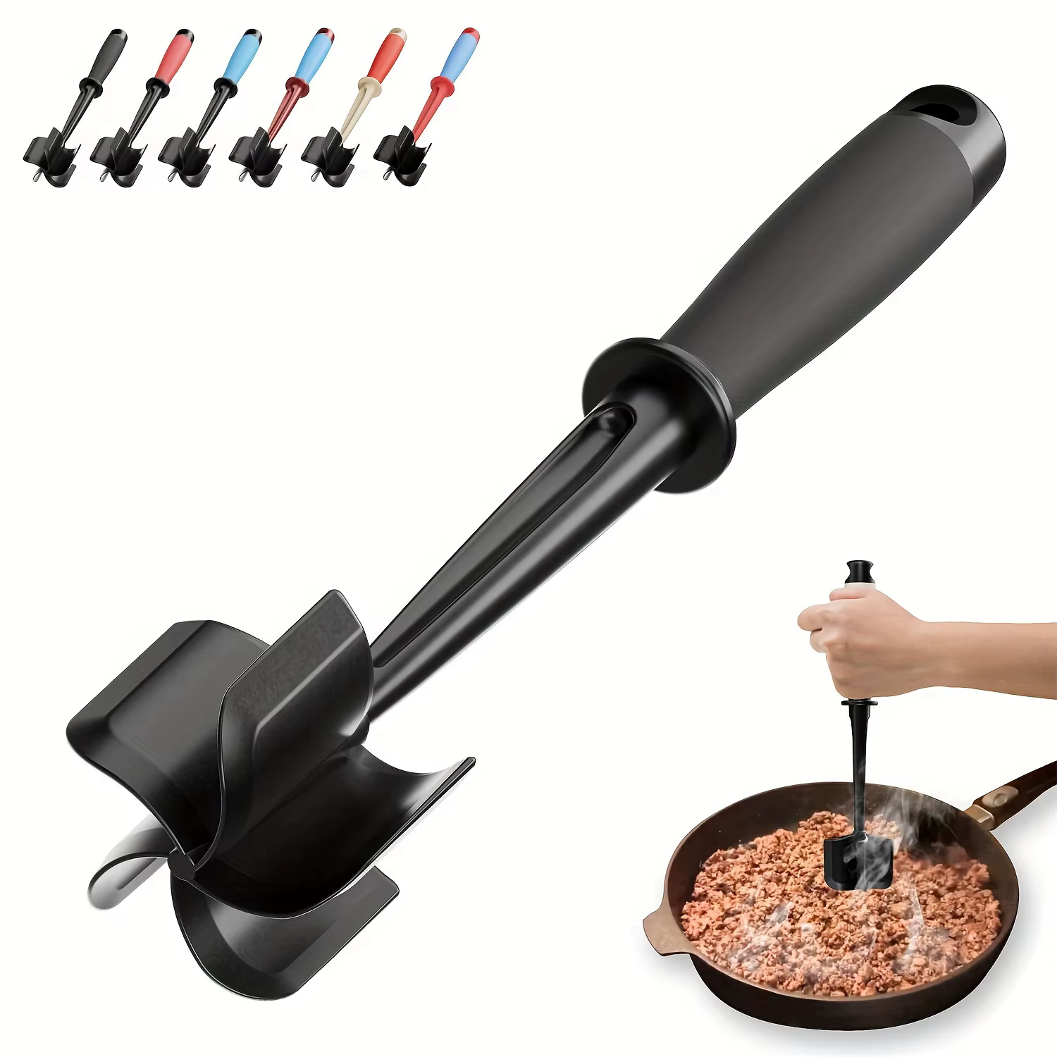 Hachoir à viande et broyeur | 5 lames robustes pour hamburgers/marrons cachés | Antiadhésif lavable au lave-vaisselle
