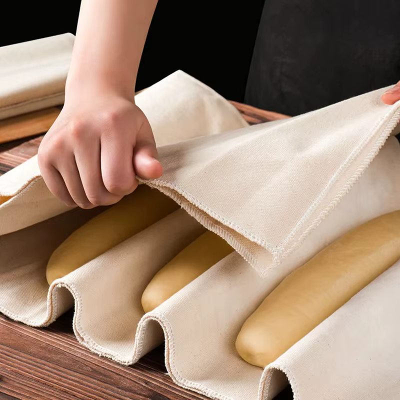 Lot de 2 Toiles de Fermentation en Lin pour Pains et Pâtes